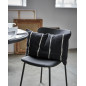 housse de coussin noir raye coton house doctor
