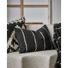 housse de coussin noir raye coton house doctor