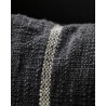 housse de coussin noir raye coton house doctor