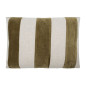 housse de coussin large rayures velours lin vert house doctor housse de coussin large rayures velours lin vert house doctor