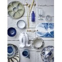 vase blanc poissons gres ceramique bloomingville