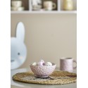 bol petit dejeuner rose clair fleurs texture bloomingville benji