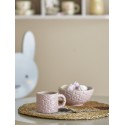 bol petit dejeuner rose clair fleurs texture bloomingville benji