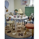 bol petit dejeuner rose clair fleurs texture bloomingville benji