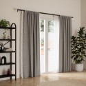grande tringle a rideaux double acier noir umbra cappa