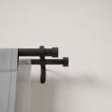 grande tringle a rideaux double acier noir umbra cappa