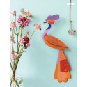studio roof paradise savu oiseau decoratif mural multicolore carton