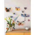 studioroof libellule murale decoration carton bleu