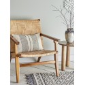coussin salon chic beige coton lin rayures bloomingville
