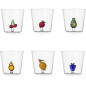Verres à eau fruits Ichendorf FRUITS AND FLOWERS set de 6