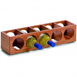Zeller 5-Flaschen stapelbares Weinregal aus Holz
