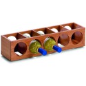 Casier a vin bois de bambou 5 bouteilles zeller 13565