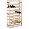 Zeller 13165 Portabottiglie di Vino Scaffale Porta-bottiglie in Legno di pino naturale, per 54 bottiglie
