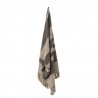 plaid coton recycle reyures beige noir bloomingville temi