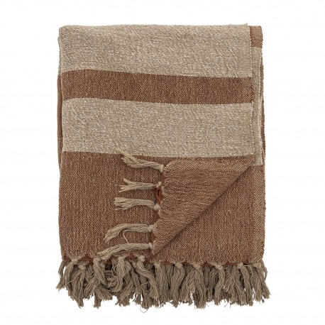 Plaid coton recyclé Bloomingville TEMI
