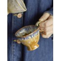 tasse a cafe vintage gres deformee bloomingville imogen