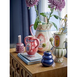 pichet carafe peinte main gres rose bloommingville odina
