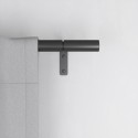 tringle a rideaux noire extensible compacte umbra zen