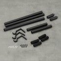 tringle a rideaux noire extensible compacte umbra zen