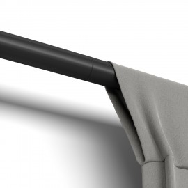 tringle a rideaux noire extensible compacte umbra zen