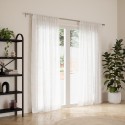 tringle a rideaux simple extensible acier argent moderne epuree umbra cappa