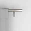 tringle a rideaux extensible acier argent mat umbra zen