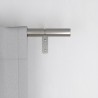 tringle a rideaux extensible acier argent mat umbra zen