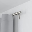 tringle a rideaux extensible acier argent mat umbra zen