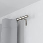 tringle a rideaux extensible acier argent mat umbra zen