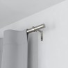 tringle a rideaux extensible acier argent mat umbra zen