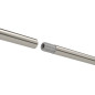 tringle a rideaux extensible acier argent mat umbra zen