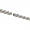 tringle a rideaux extensible acier argent mat umbra zen