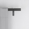 grande tringle a rideaux extensible noire acier umbra zen