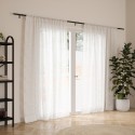 grande tringle a rideaux extensible noire acier umbra zen