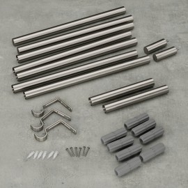 grande tringle a rideaux extensible acier mat umbra zen