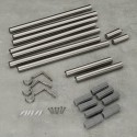 grande tringle a rideaux extensible acier mat umbra zen