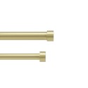 tringle a rideaux double dore laiton extensible umbra cappa