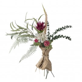 bouquet fleurs artificielles rouge bloommingville crown