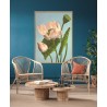 grande affiche fleur decorative the dybdahl triple lotus