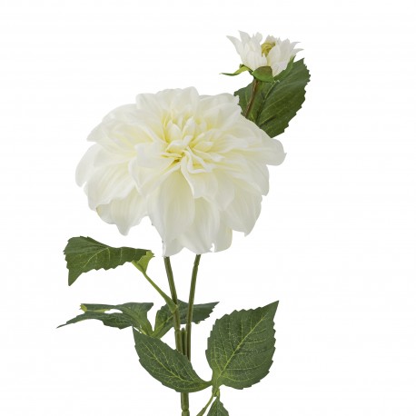 fleur dahlia blanc artificiel bloomingville