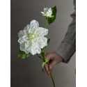 fleur dahlia blanc artificiel bloomingville