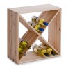 Casier a bouteilles de vin cube croix bois zeller 13170