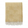 plaid laine agneau classique chic jaune klippan gooseye