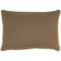housse coussin rectangulaire lin marron chocolat ib laursen