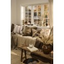 housse coussin rectangulaire lin marron chocolat ib laursen