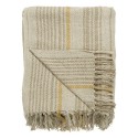 ib laursen plaid coton rayures blanc creme beige jaune