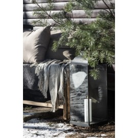 ib laursen plaid coton rayures blanc creme beige jaune