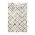 house doctor kuba tapis blanc et noir coton Rm0020-140x200 
