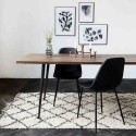 house doctor kuba tapis blanc et noir coton Rm0020-140x200 