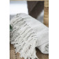 plaid coton uni ecru creme franges ib laursen 130 x 160 cm plaid coton uni ecru creme franges ib laursen 130 x 160 cm